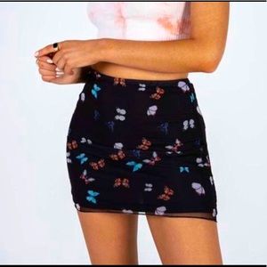 NWT Princess Polly Butterfly Mini Skirt